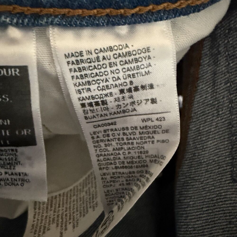 Levi’s 501 High Rise Women’s Shorts Size 28 Medium Wash Cut Off Blue Denim NWT - Picture 13 of 15